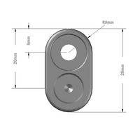 50-221-0 MODULAR SOLUTIONS HANDLE<br>ALUMINUM HANDLE 120 FASTENING SET (USED WITH 50-220-0)